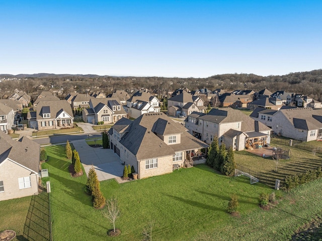 birds eye view of property featuring a residential view