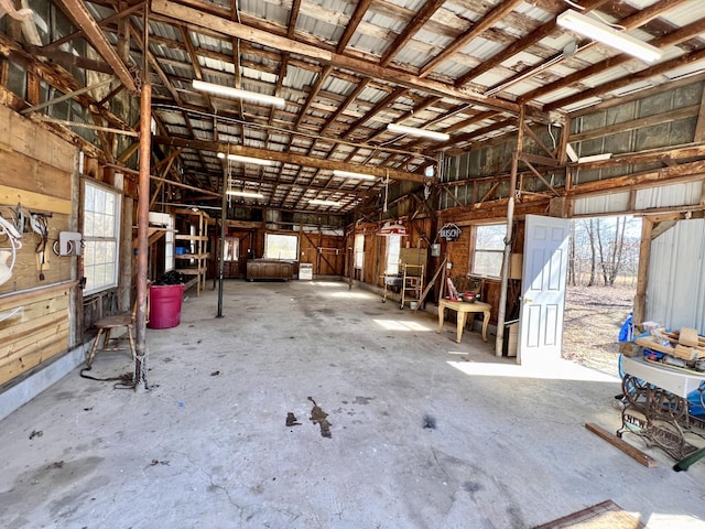 view of horse barn