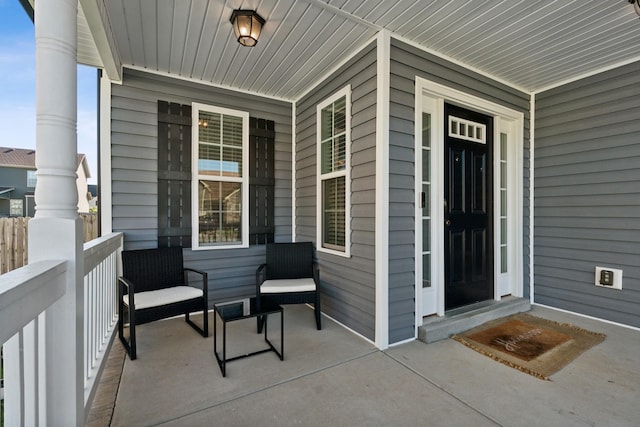 view of patio / terrace with covered porch