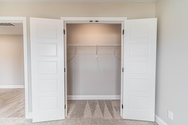 closet with visible vents