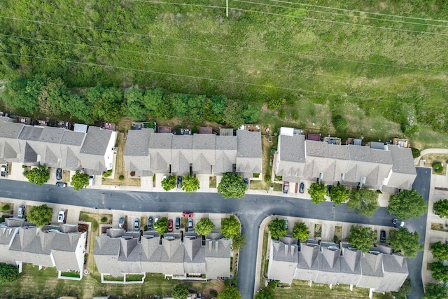 drone / aerial view with a residential view