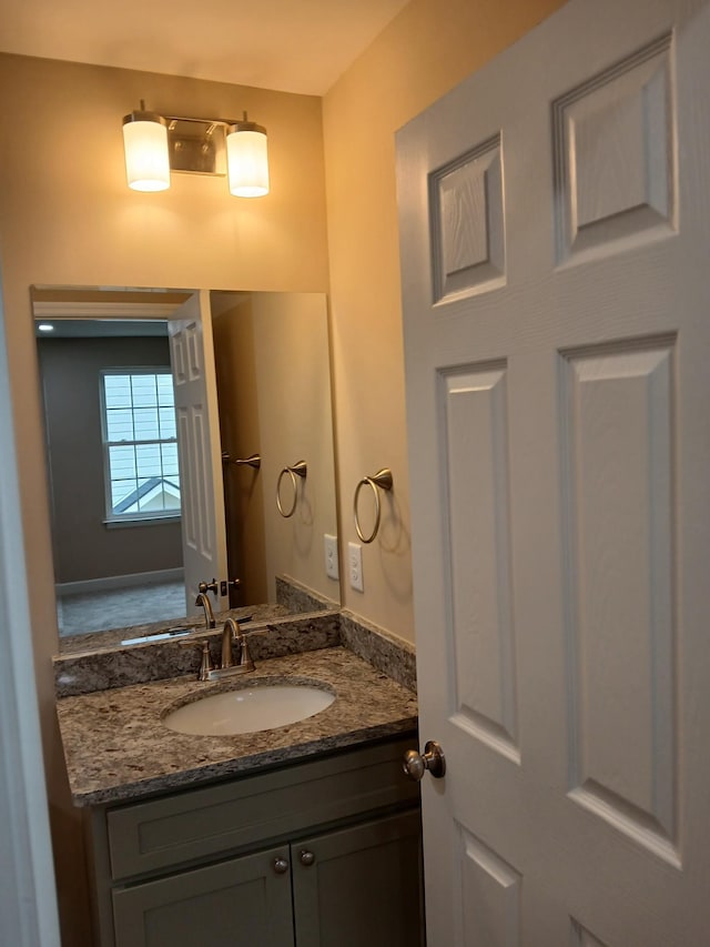 bathroom featuring vanity