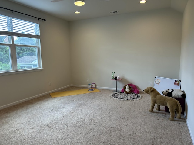 1012 Wooden Gate Dr, Franklin, TN 37064 - recreation room featuring carpet flooring, baseboards, and recessed lighting