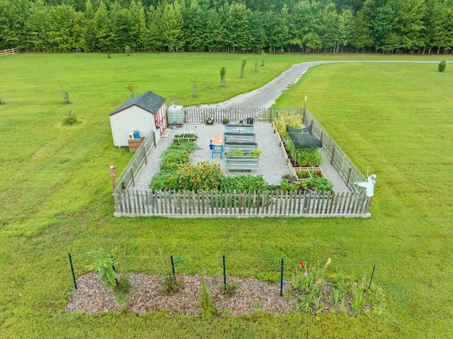 aerial view featuring a rural view