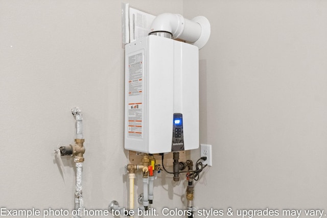 utilities featuring tankless water heater