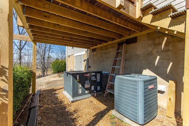 exterior space with cooling unit