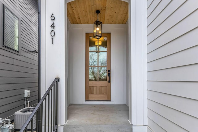 entrance to property with central AC