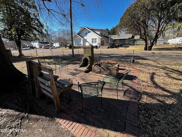 view of patio / terrace with fence