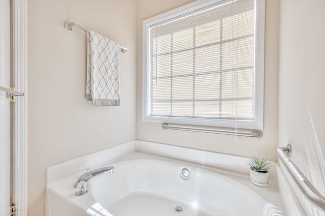 bathroom with a bath