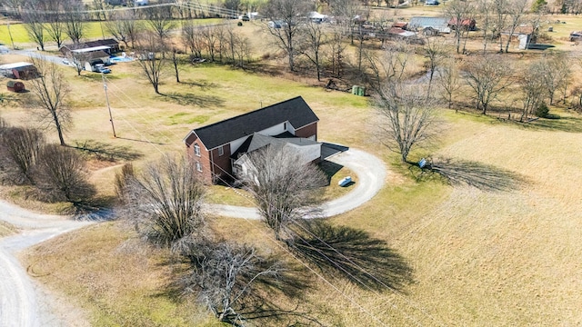 bird's eye view featuring a rural view