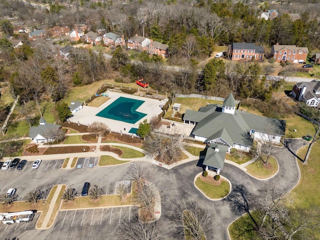 bird's eye view featuring a residential view