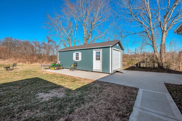 view of outbuilding with an outdoor structure