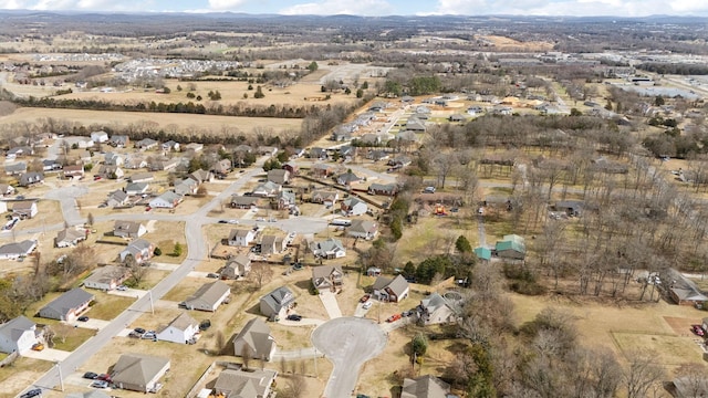 bird's eye view with a residential view