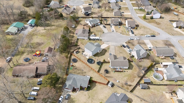 bird's eye view featuring a residential view