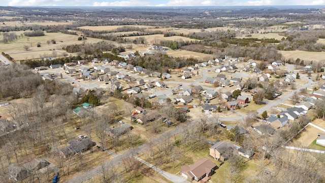 aerial view featuring a residential view