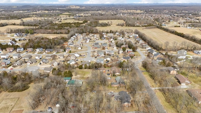 birds eye view of property featuring a residential view