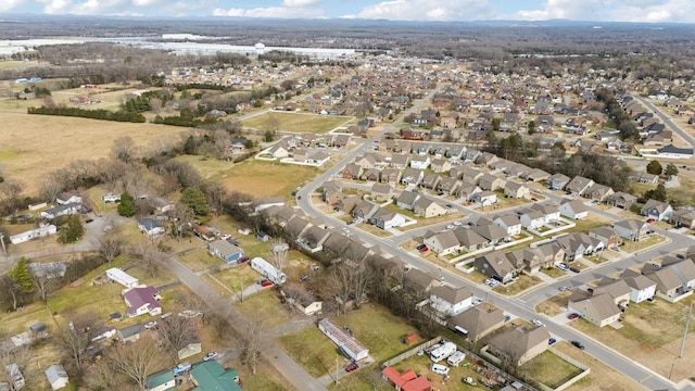 drone / aerial view with a residential view