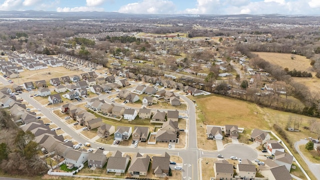 drone / aerial view with a residential view