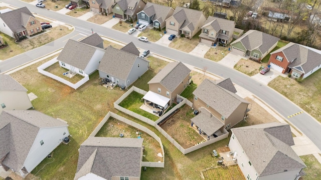 bird's eye view with a residential view