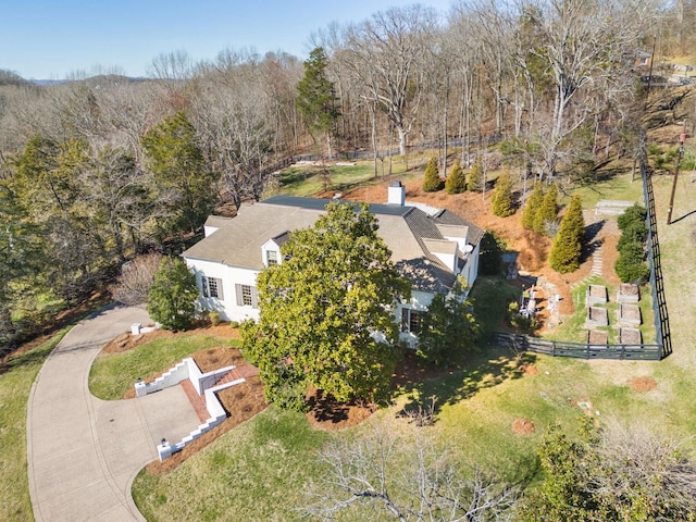 birds eye view of property