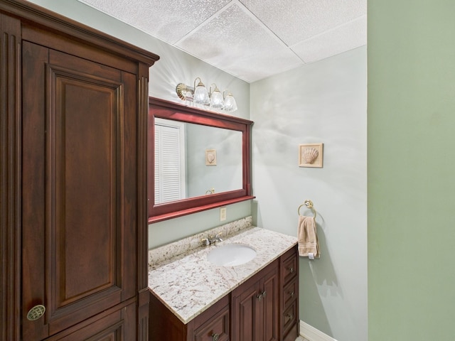 bathroom featuring vanity