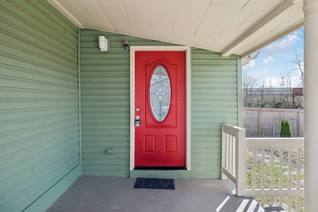 view of entrance to property