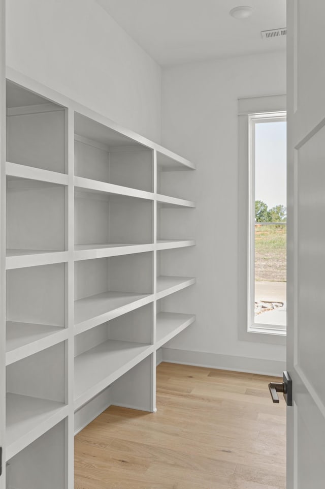 pantry with visible vents