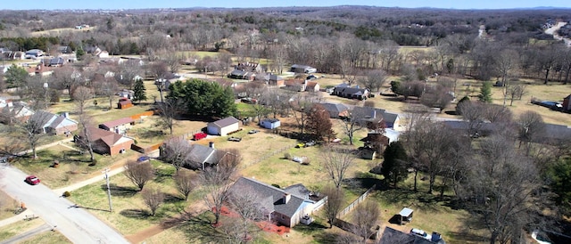 aerial view featuring a residential view