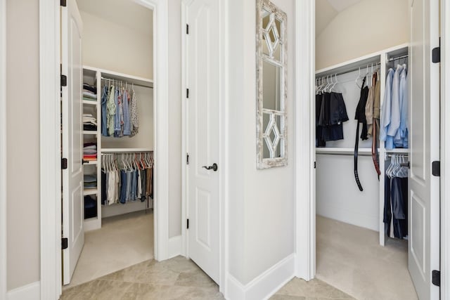 view of closet