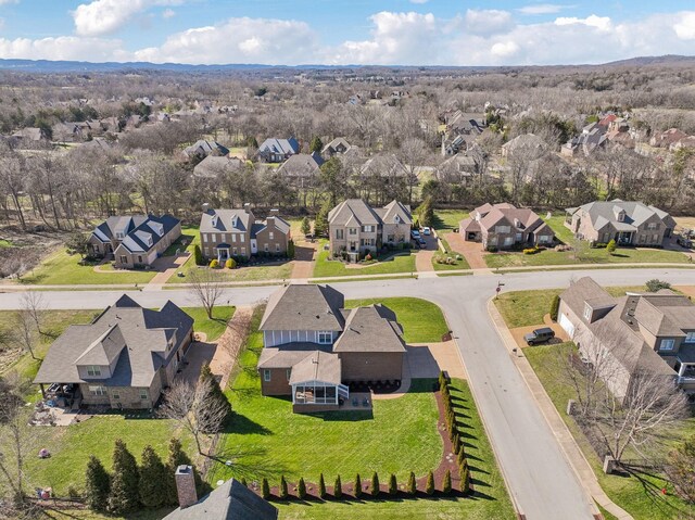 birds eye view of property featuring a residential view