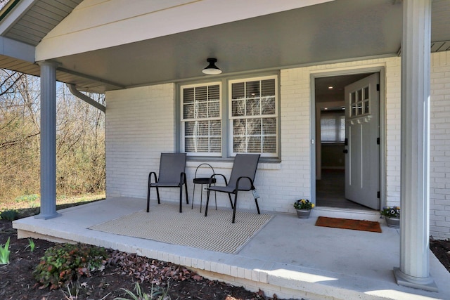 view of patio / terrace featuring a porch