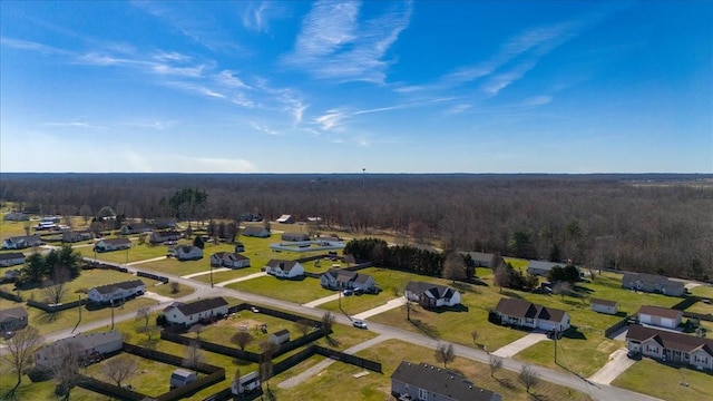 aerial view featuring a residential view