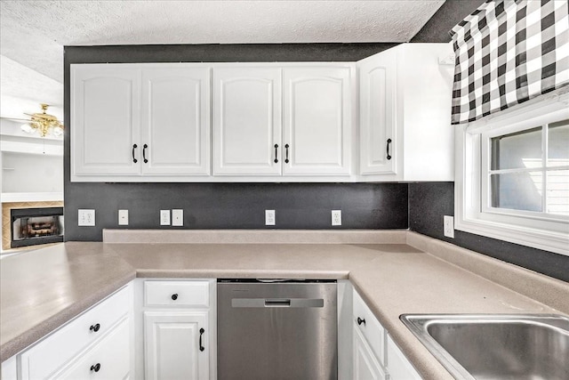 kitchen with white cabinetry and dishwasher