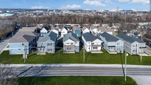 bird's eye view featuring a residential view