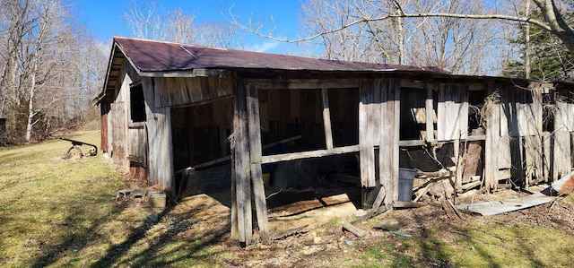 view of outbuilding featuring an outdoor structure