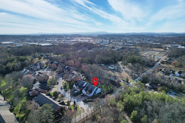 bird's eye view featuring a residential view