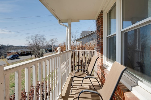 view of balcony