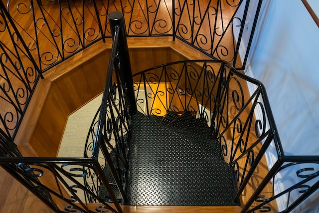 view of stairway