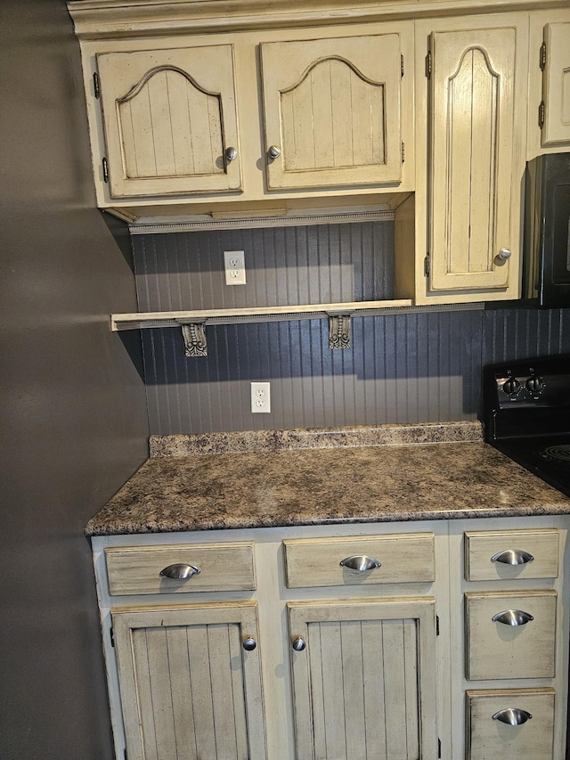 kitchen featuring black appliances