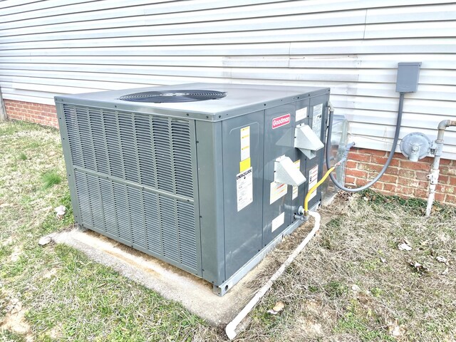 exterior details with central air condition unit