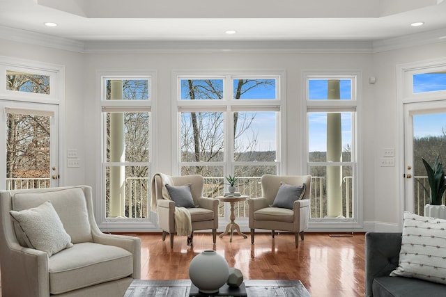 view of sunroom