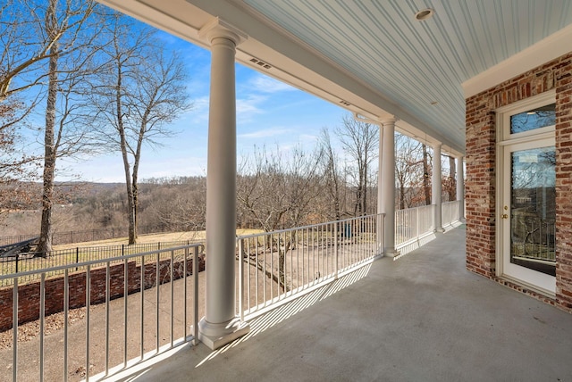 view of patio / terrace with fence