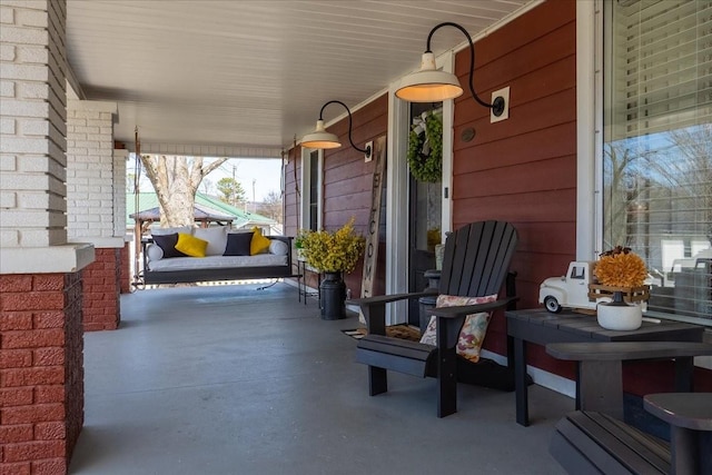 view of patio / terrace featuring a porch