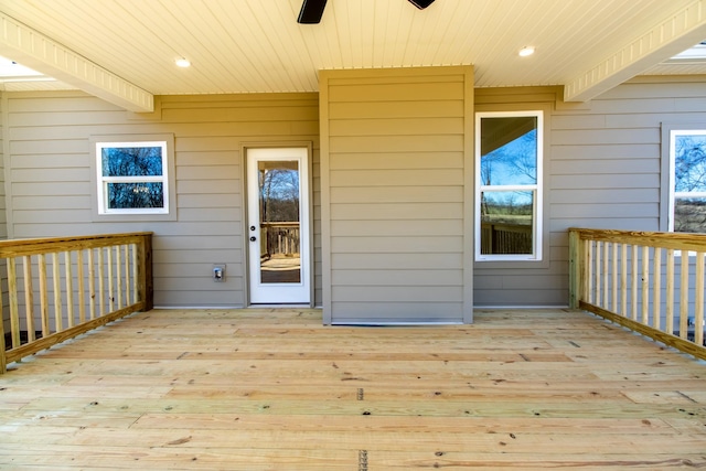 view of wooden terrace