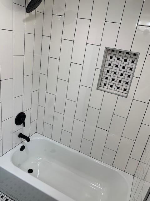 bathroom featuring bathing tub / shower combination