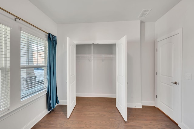 closet featuring visible vents