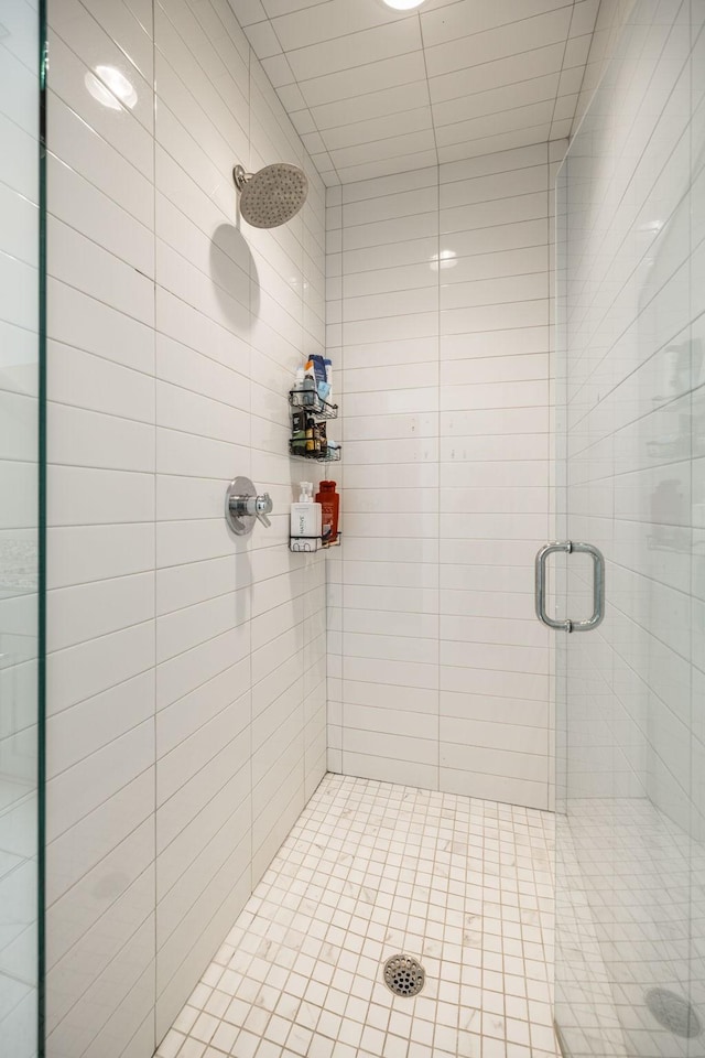 full bathroom with a stall shower