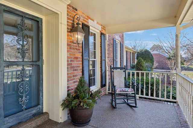 balcony with a porch