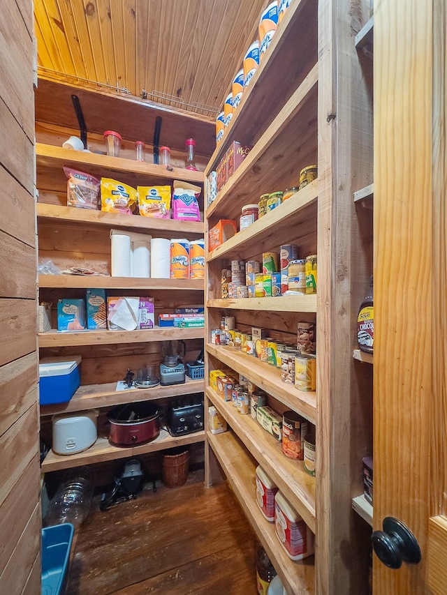 view of pantry