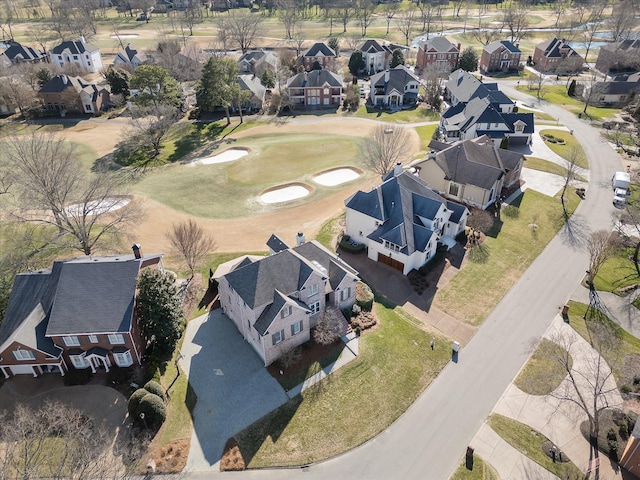 drone / aerial view with a residential view